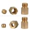 Everflow 1/4" O.D. COMP x 1/8" FIP Reducing Adapter Pipe Fitting, Lead Free Brass C66R-1418-NL - alternate 2